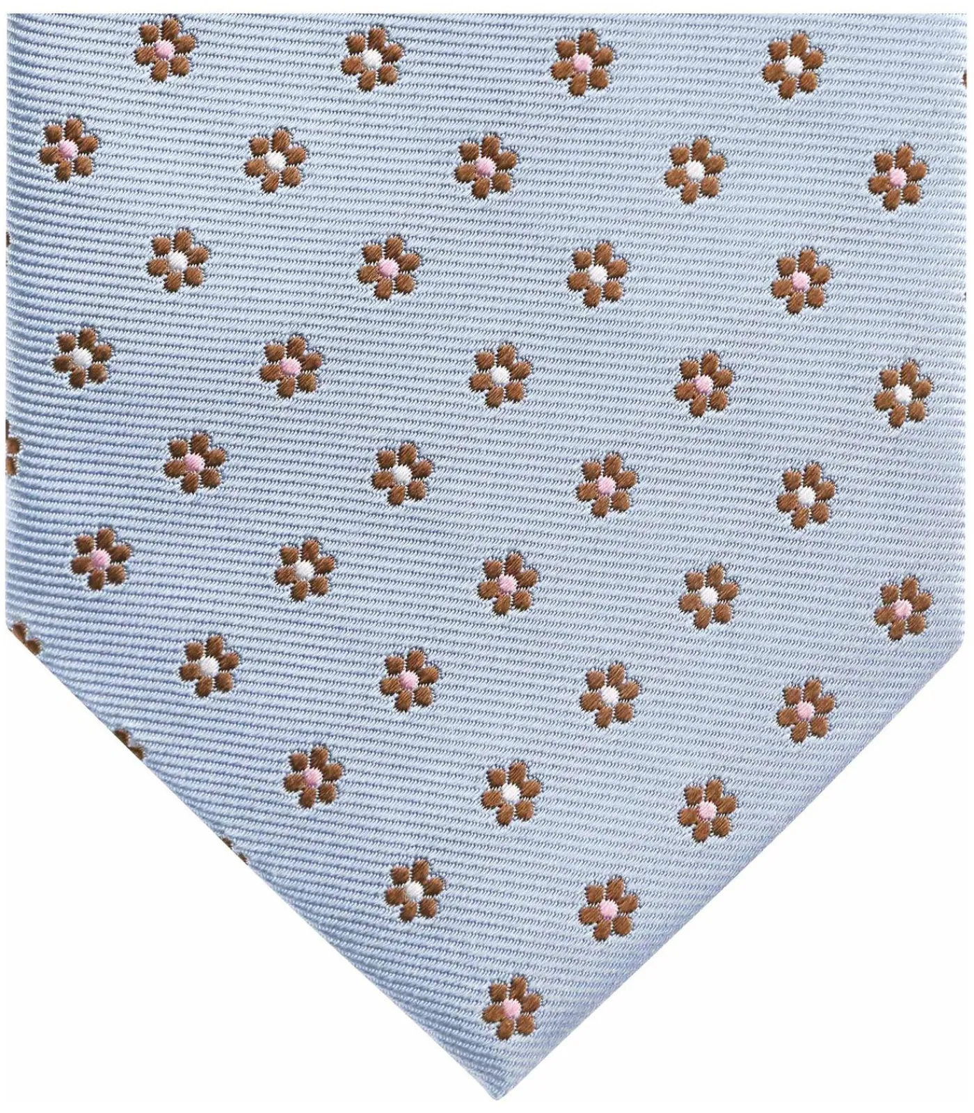 Stropdas Zijde Mini Bloem Blauw Heren Kostuums & Blazers