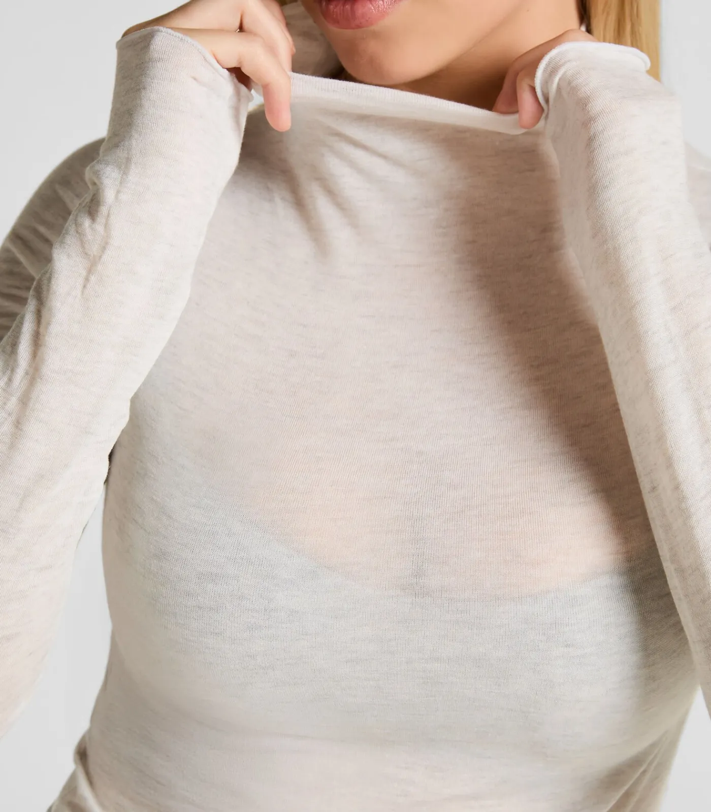 DAMES Hunkemöller super soft Turtleneck shirt met Cashmere