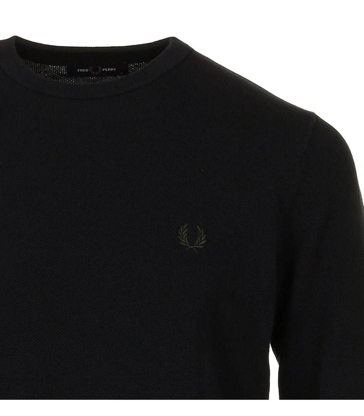 Heren Fred Perry Sweater Pique Stitch Jumper