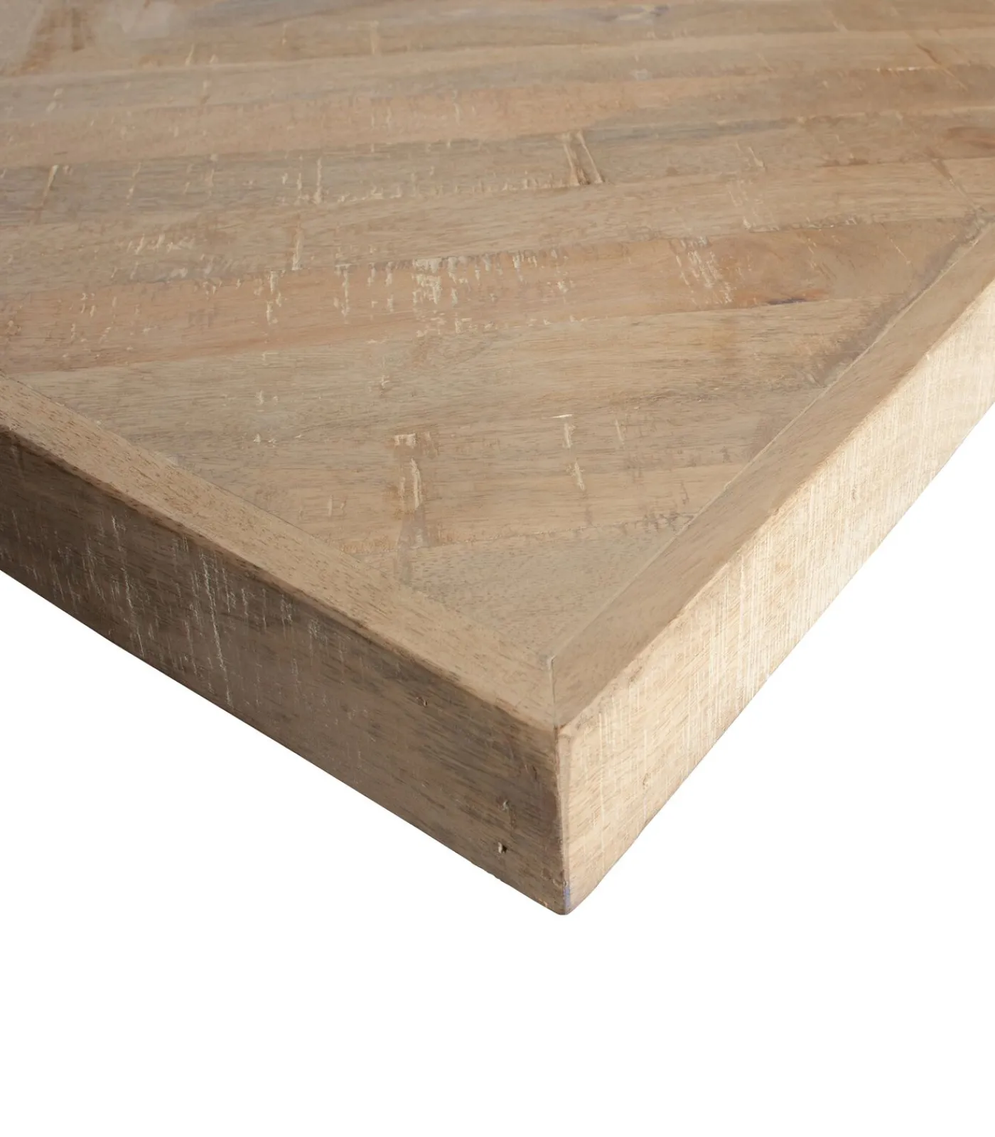 WOOOD Tablo Tafelblad - Mango Visgraat - Wash - 5,5x200x90