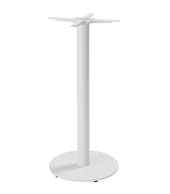 Clearance Tafel hoog rond 60 cm witte poot en terrazzo bekleding Tafels
