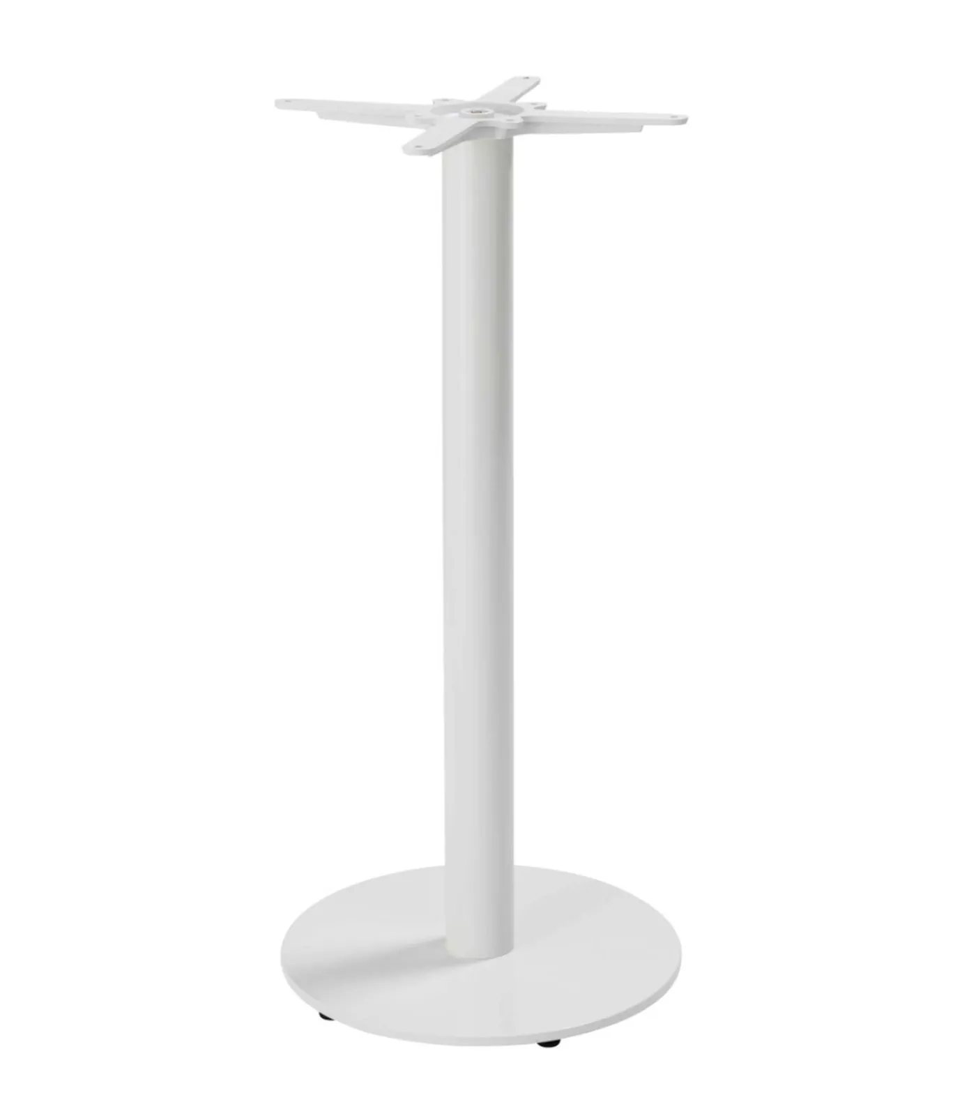 Clearance Tafel hoog rond 60 cm witte poot en terrazzo bekleding Tafels