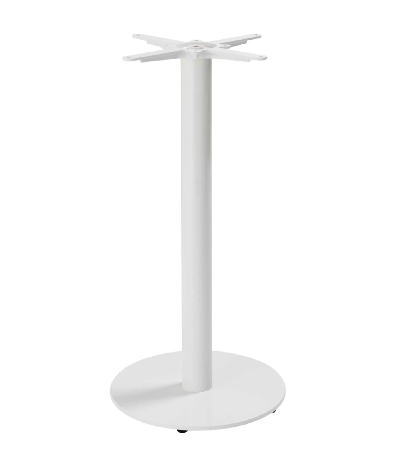 Clearance Tafel hoog rond 60 cm witte poot en terrazzo bekleding Tafels