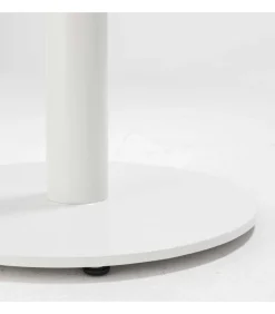 Clearance Tafel hoog rond 60 cm witte poot en terrazzo bekleding Tafels