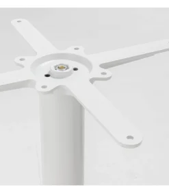 Sale Tafel vierkant 60 cm witte voet en lichte houten bekleding Tafels