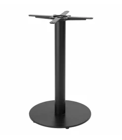 Oviala Tafel vierkante eettafel 60 cm zwarte poot en lichte houten bekleding