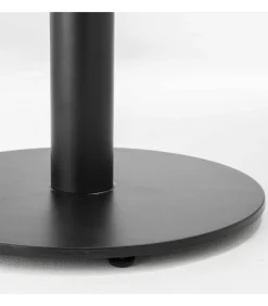 Oviala Tafel vierkante eettafel 60 cm zwarte poot en lichte houten bekleding