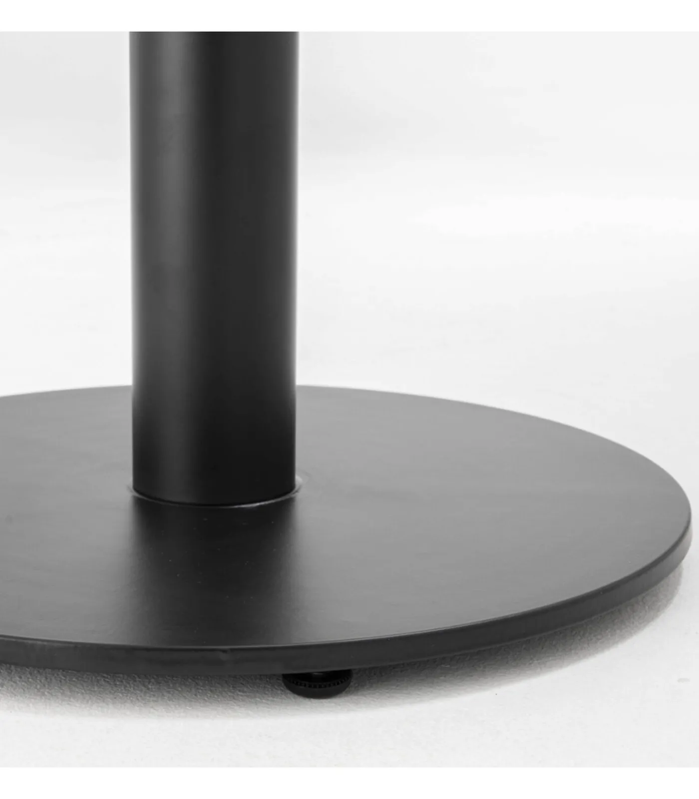 Oviala Tafel vierkante eettafel 60 cm zwarte poot en lichte houten bekleding