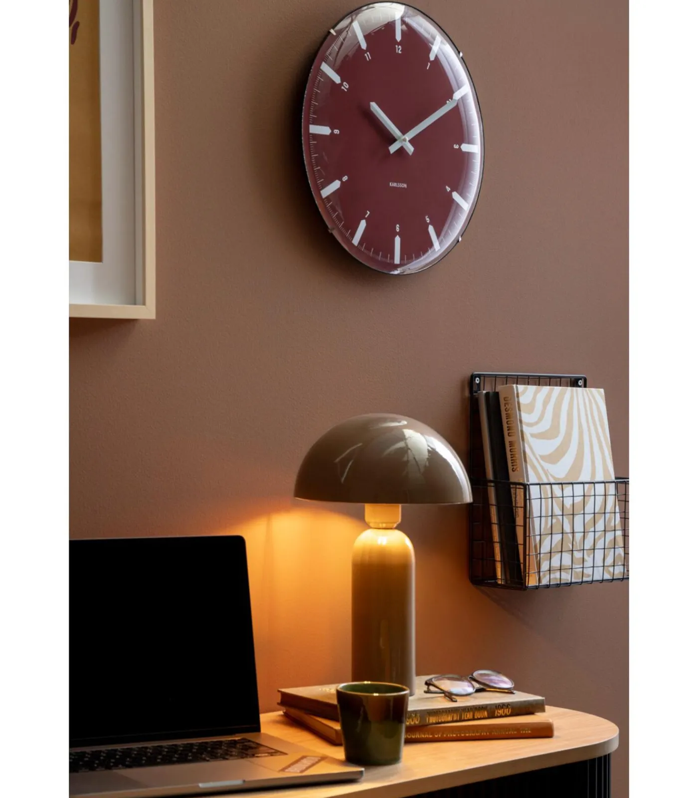 Leitmotiv Tafellamp Atrayente - Bruin - 22x22x35cm