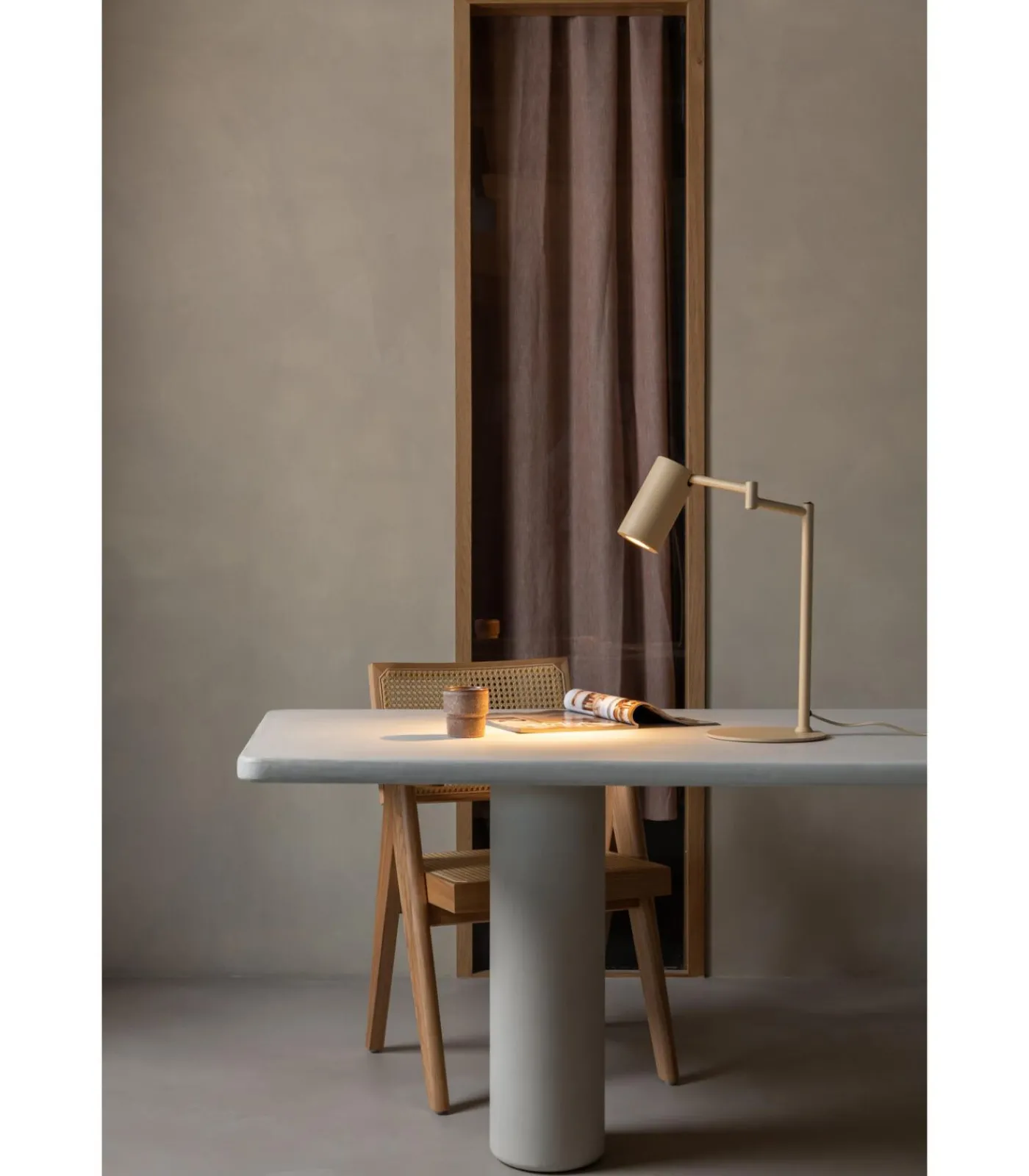 It's about RoMi Tafellamp Bilbao - Beige - 35x20x47.5cm