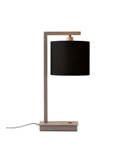 It's about RoMi Tafellamp Boston - Bruin - 17x18x44cm