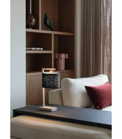 It's about RoMi Tafellamp Boston - Bruin - 17x18x44cm