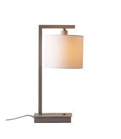 Online Tafellamp Boston - Bruin - 17x18x44cm Tafellampen