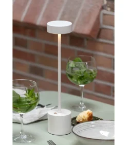 Leitmotiv Tafellamp Ganar Led - Wit - 8x8x37.5cm