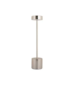 Outlet Tafellamp Ganar Led - Zilver - 8x8x37.5cm Stoelen