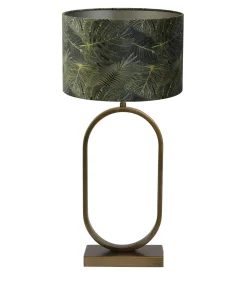 Light & Living Tafellamp Jamiri/Amazone - Ant, Brons/Groen - Ø30x67cm