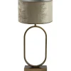 Clearance Tafellamp Jamiri/Chelsea - Ant, Brons/Zilver - Ø30x67cm Tafellampen