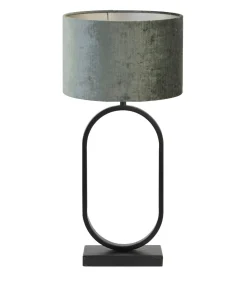 Clearance Tafellamp Jamiri/Gemstone - Zwart/Antraciet - Ø30x67cm Tafellampen