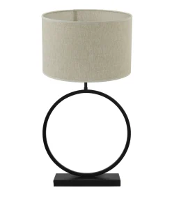 Best Tafellamp Liva/Breska - Zwart/Parel Wit - Ø40x78,5cm Tafellampen