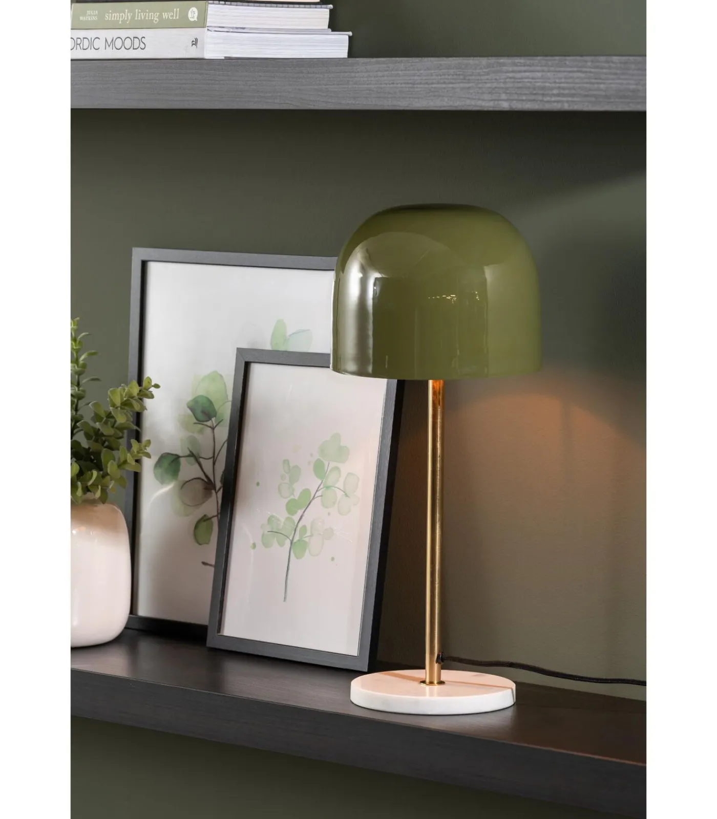 Leitmotiv Tafellamp Manta - Groen - Ø20cm