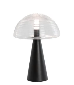 Light & Living Tafellamp Mueda - Zwart - Ø30cm