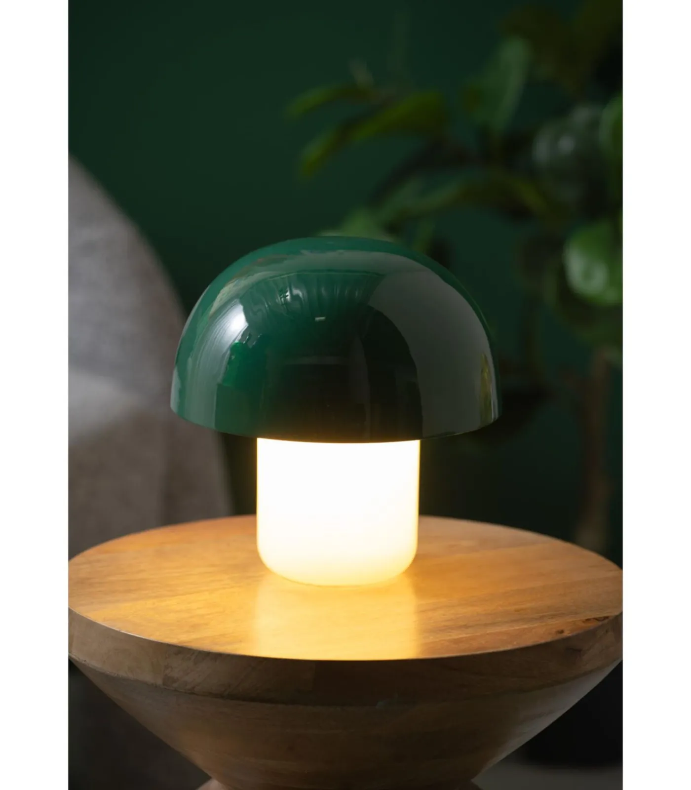 Hot Tafellamp Nuevo Mini Mushroom - Groen - 20x20x20cm Tafellampen