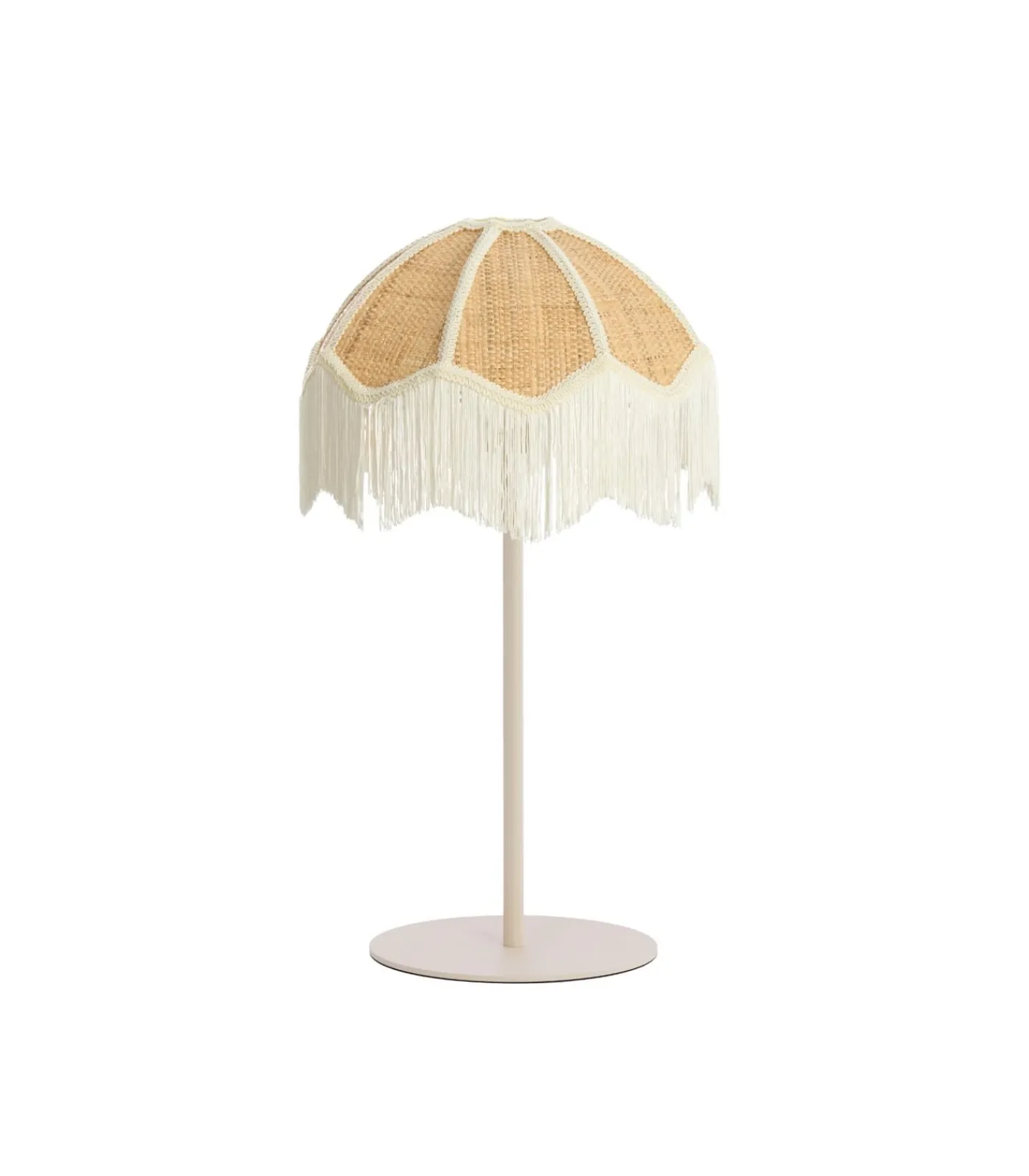 Discount Tafellamp Renato/Sulina - Zand/Naturel - Ø35x52cm Tafellampen