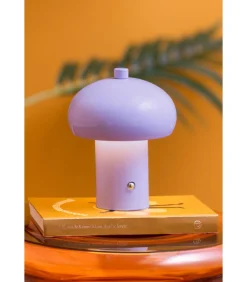 Clearance Tafellamp Retro Seta Led - Paars - 12.5x12.5x15cm Tafellampen