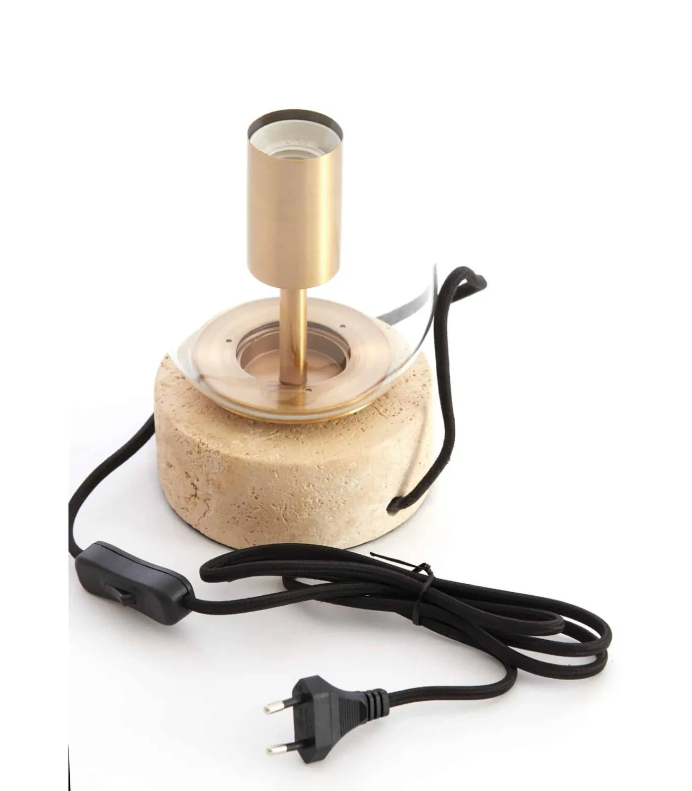 Outlet Tafellamp Rylano - Helder - Ø12x47cm Muurverlichting