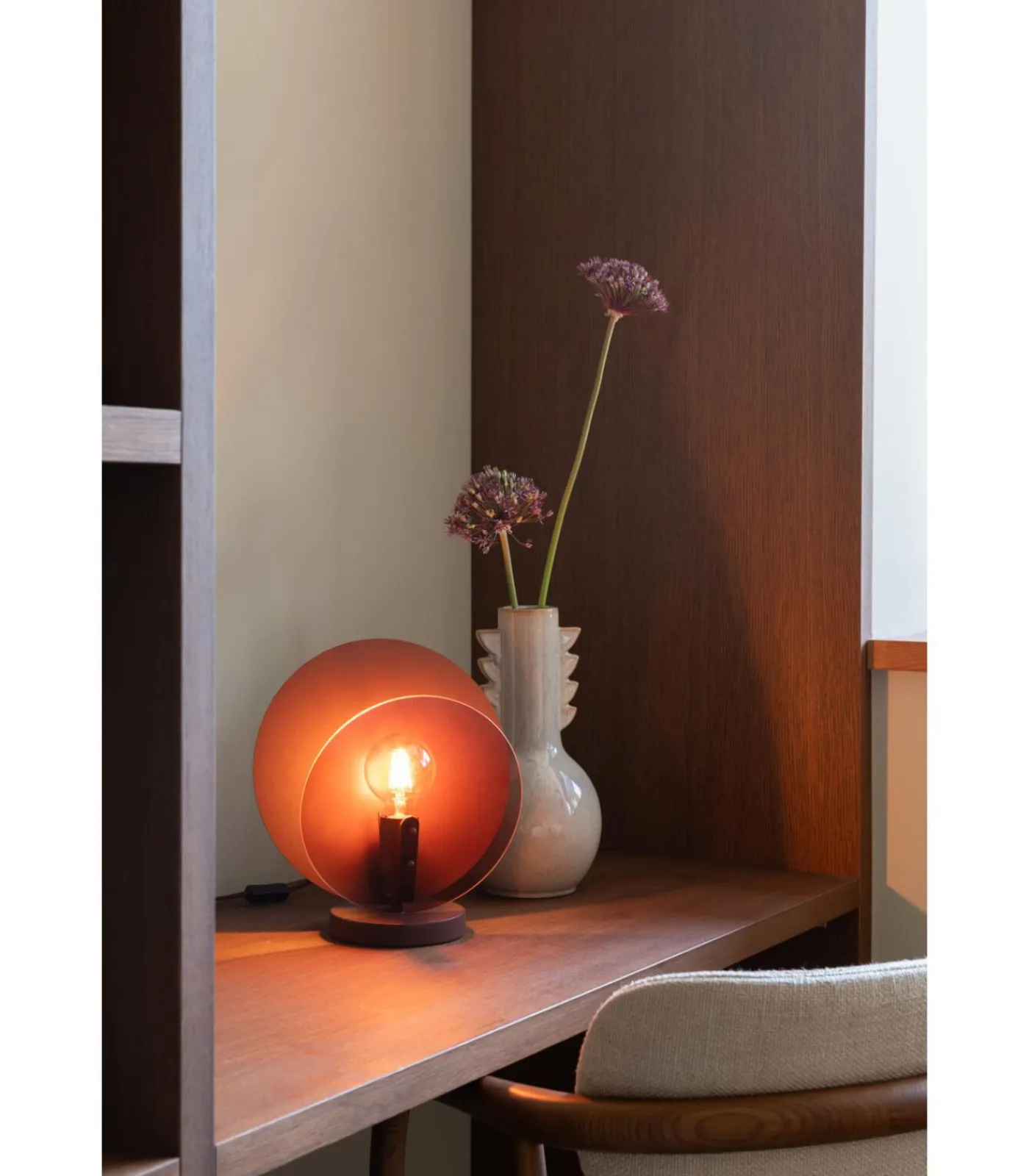 Tafellamp Toledo - Bruin - 22x30x32.5cm Tafellampen