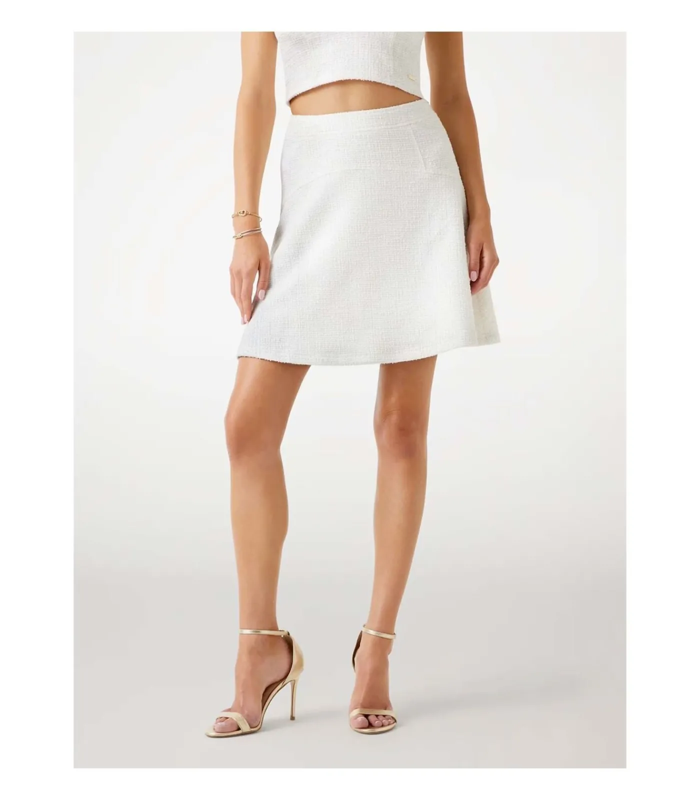 Outlet Tamara Flare Tweed Skirt DAMES Rokken