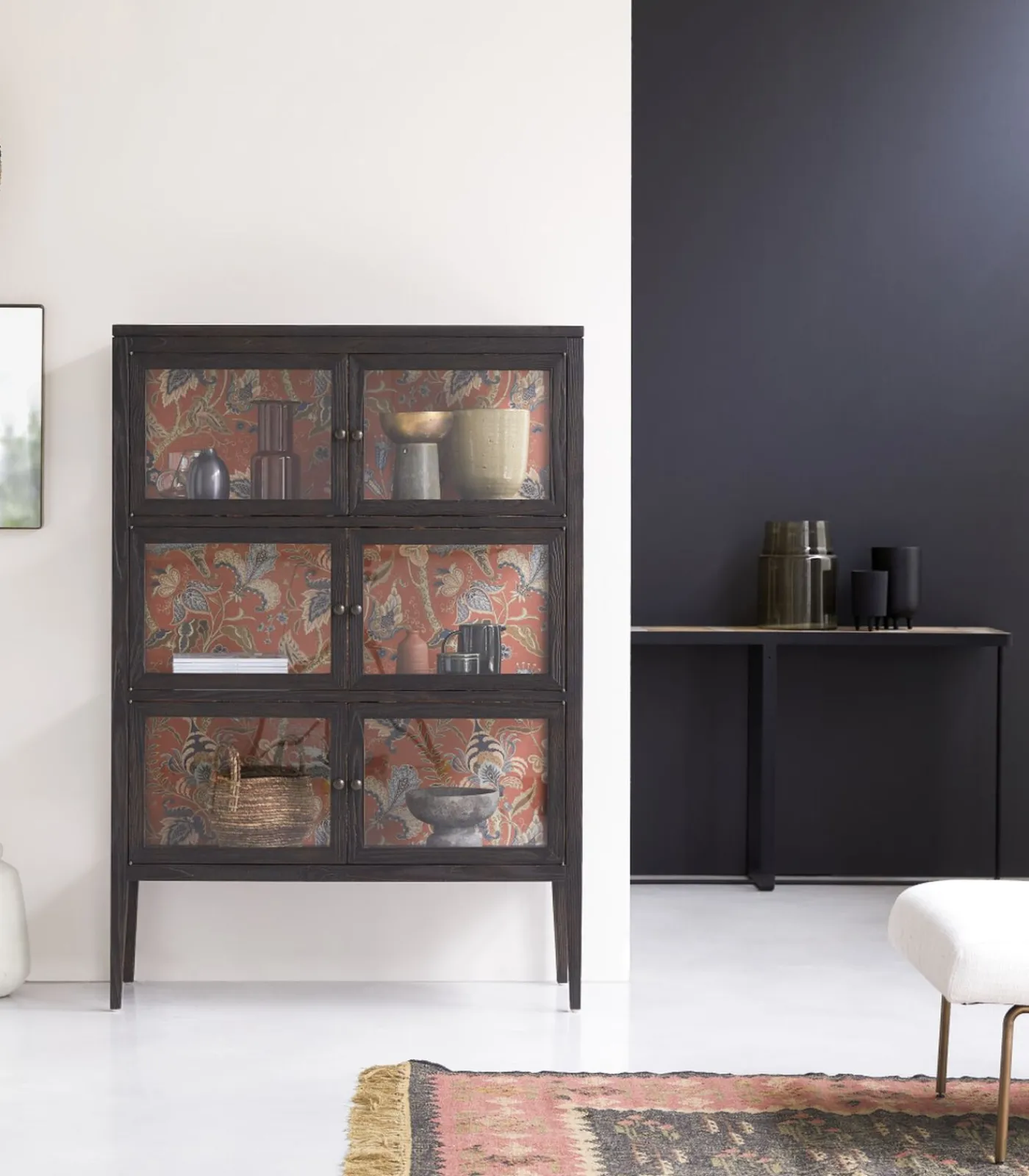 New Tana - Vitrinekast van iepenhout Meubels