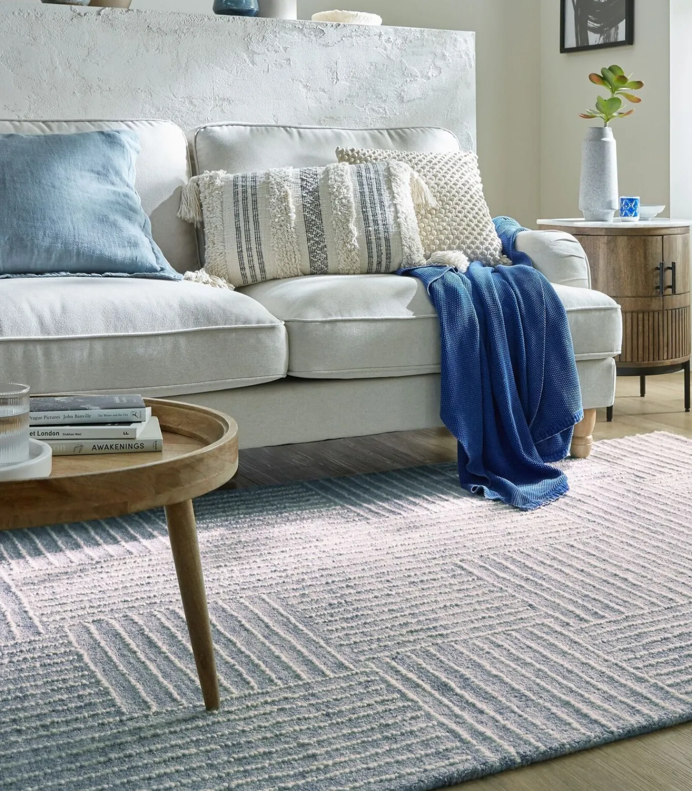 Novatrend Tapijt woonkamer en slaapkamer puur wol handgetuft JOHNSON