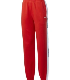 DAMES Reebok TE LINEAR FL - Joggingbroek - Rood