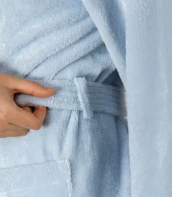 Discount Teddy Badjas Licht Blauw DAMES Badjassen