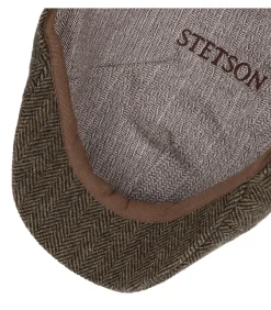 Best Texas Wool Herringbone Bruin Heren Hoeden & Petten