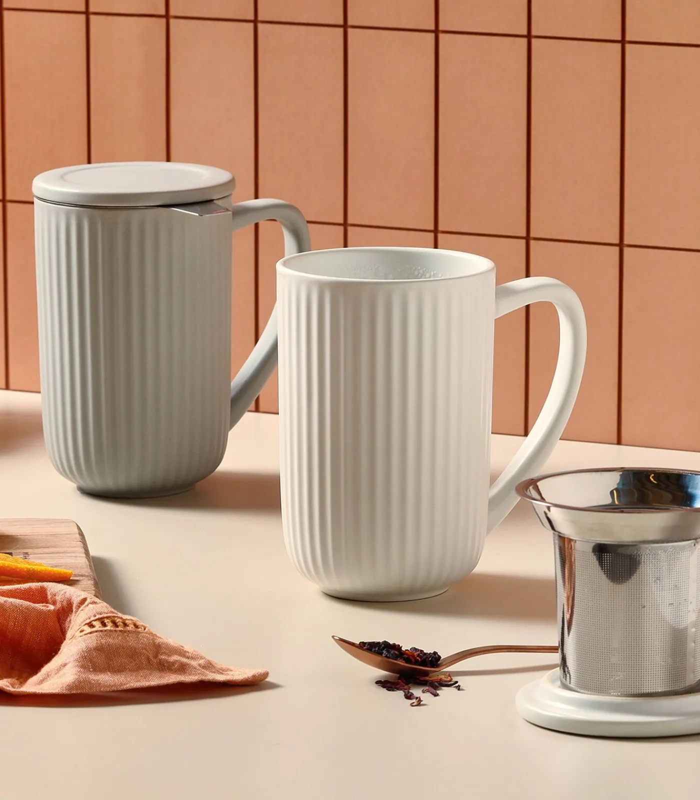 Discount Theebeker 60cl grijs Hi!Tea Tafelgerei