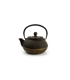 Salt&Pepper Theepot 80cl stippen goud/zwart My Tea