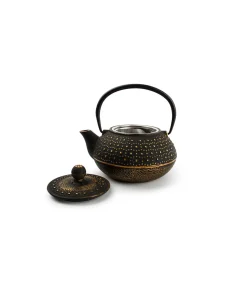 Salt&Pepper Theepot 80cl stippen goud/zwart My Tea