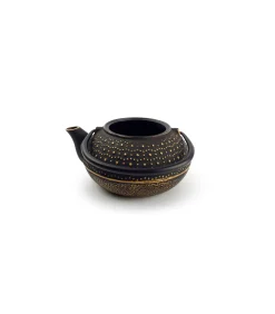 Salt&Pepper Theepot 80cl stippen goud/zwart My Tea