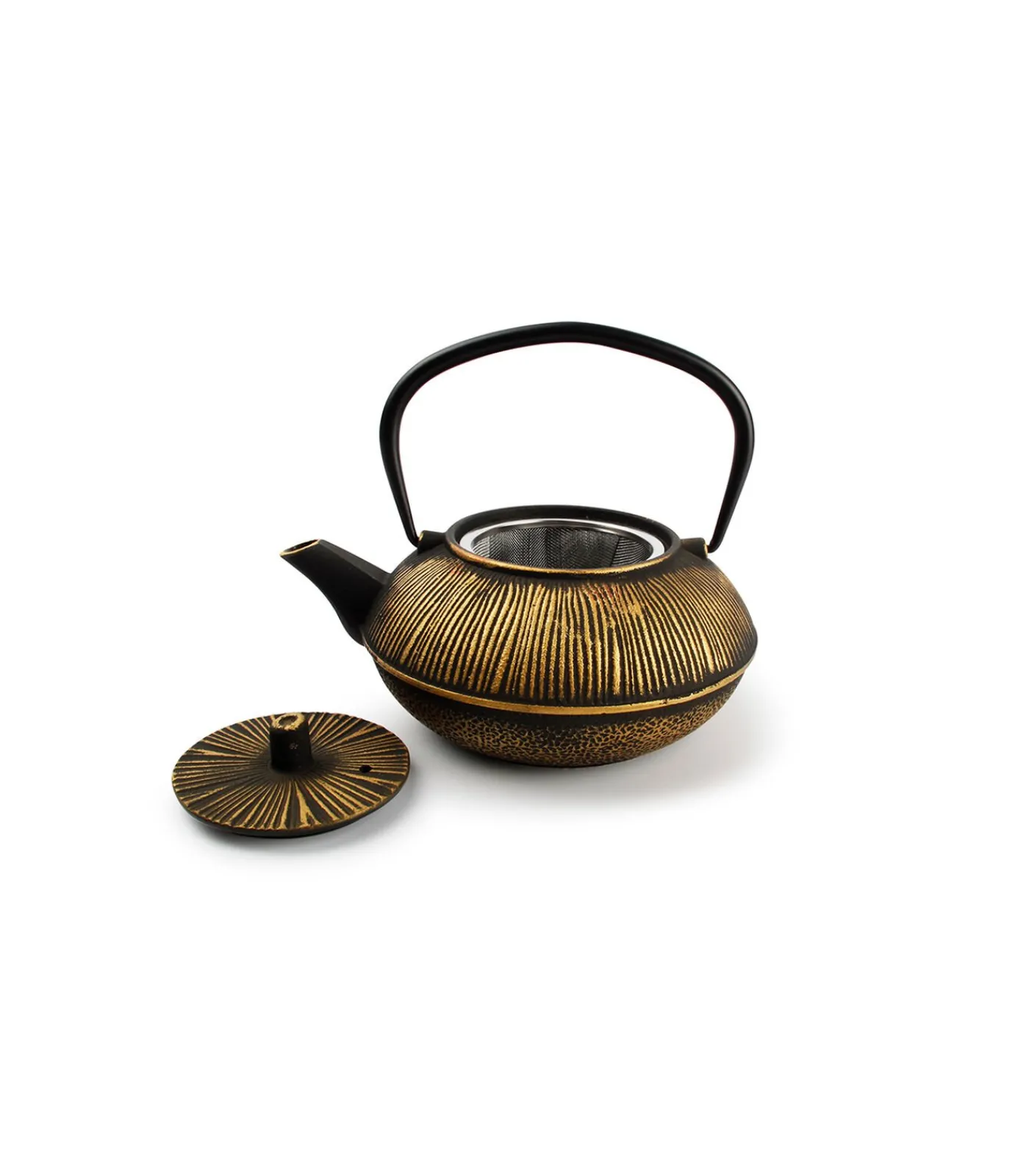 Online Theepot 80cl strepen goud/zwart My Tea Koffie & Thee Maken