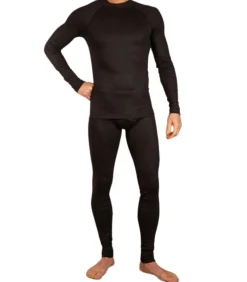 Heren Ten Cate Thermobroek heren - Warme winter Thermolegging - Zwart - Wit