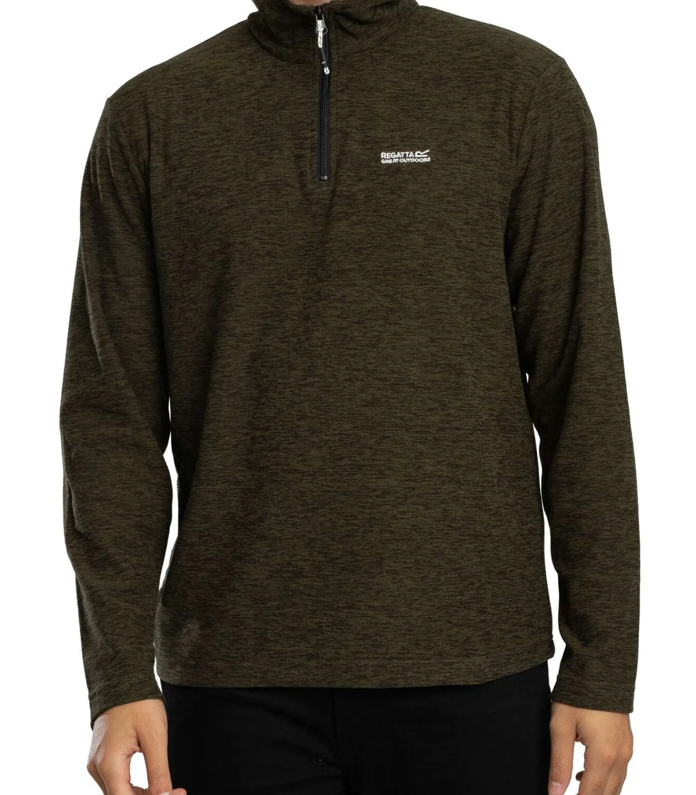 Best Thompson Marl Fleece Met Halve Rits Heren Truien & Cardigans