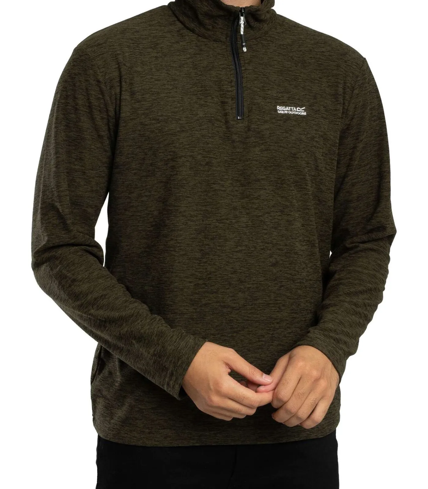 Best Thompson Marl Fleece Met Halve Rits Heren Truien & Cardigans