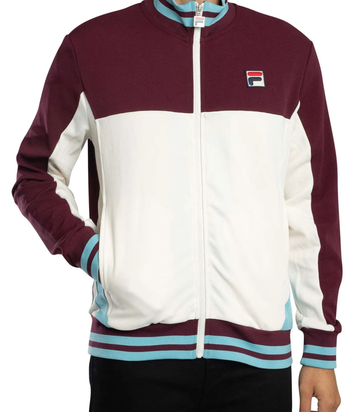 Heren FILA Tiebreaker Funnel Neck Trainingsjack