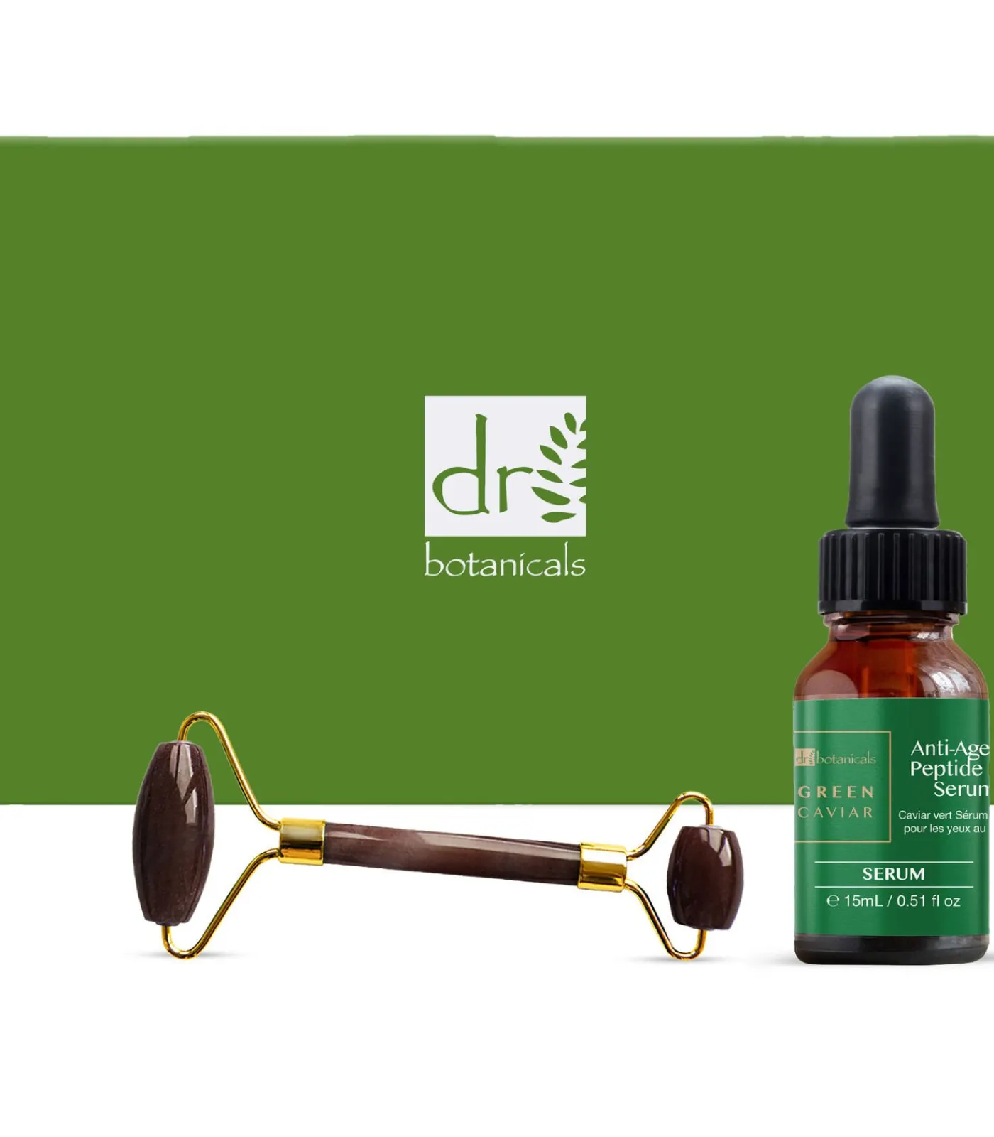Dr Botanicals Tiger Eye Harmony and Balancing Gezichtsroller (Gouden Metalen Handvat)