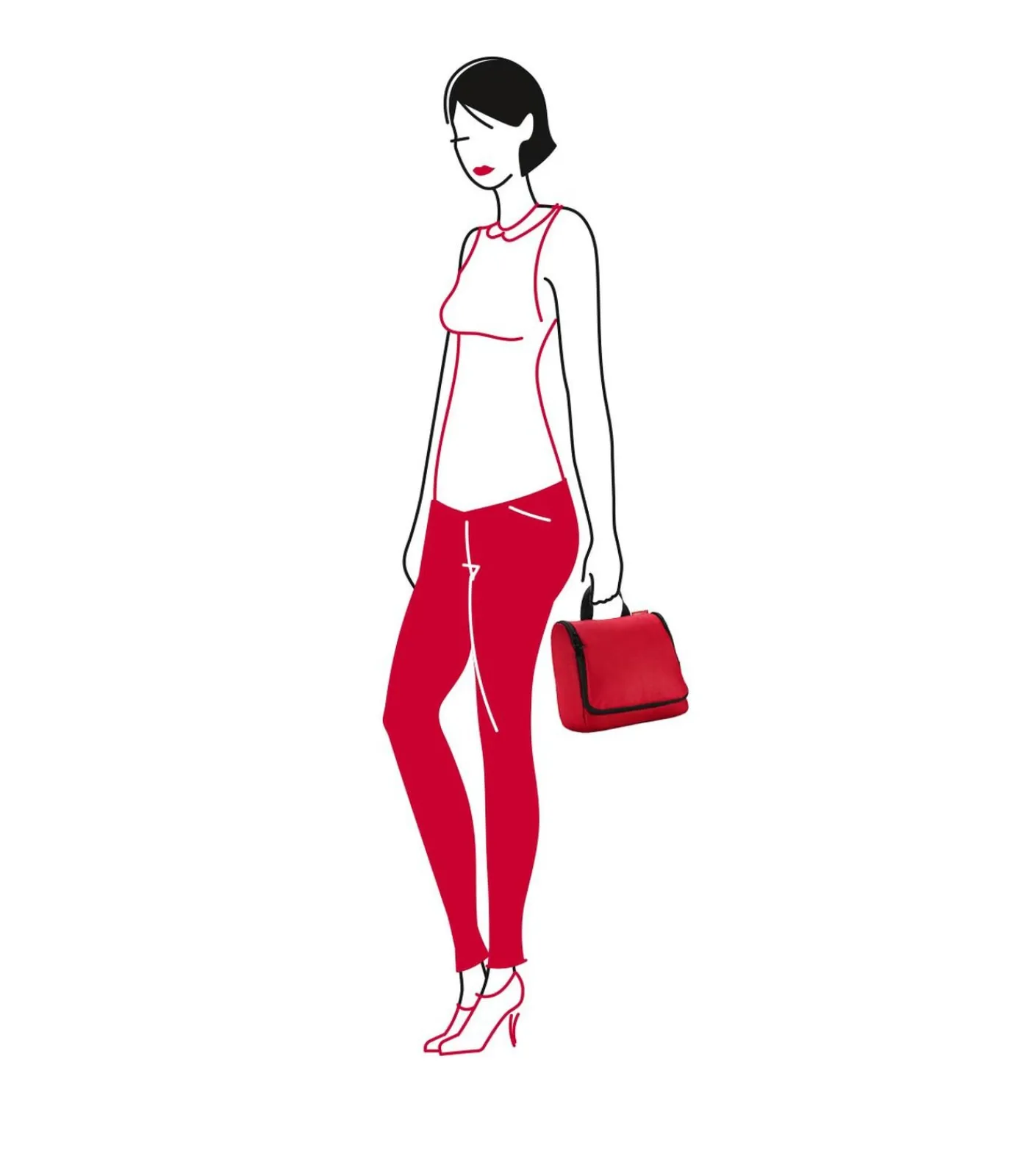 reisenthel Toiletbag - Toilettas - Rood