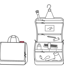 Discount Toiletbag XL - Toilettas - Dots Zwart Toilettassen