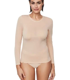 Outlet Top met lange mouwen ESSENTIALS DAMES Onderhemden