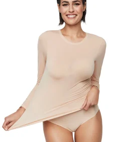 Outlet Top met lange mouwen ESSENTIALS DAMES Onderhemden